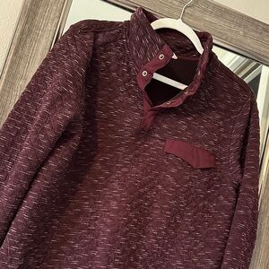 Women’s Entro Burgundy Sweater With Front Pocket